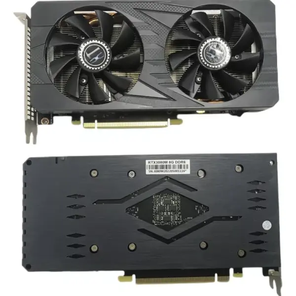 Placa de vídeo série RTX 3080m 8GB GDDR6 Graphics Card "Non LHR" 256 Bit Mining