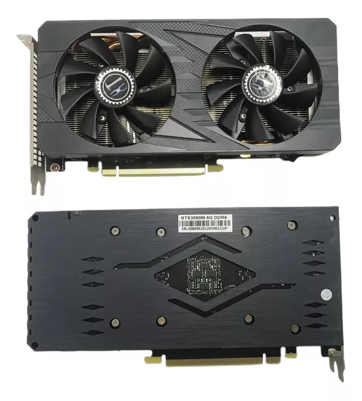 Placa de vídeo série RTX 3080m 8GB GDDR6 Graphics Card "Non LHR" 256 Bit Mining