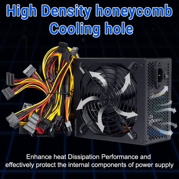 Fonte de Alimentação ATX 2400W - Suporte 8 cartões GPU - Image 5