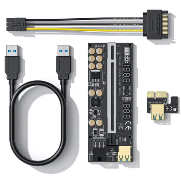 Adaptador de cartão de vídeo PCI-e 1x para 16x via USB 3.0 - Riser ver.016