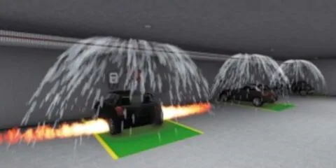Sistema de chuveiros automáticos e de detecção de incêndio