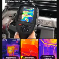 Câmera de imagem térmica infravermelha