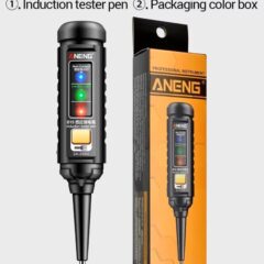 ANENG B15 Chave de Fenda Elétrica Profissional Detecção de Tensão AC Teste de Indução Destaque Luz Colorida